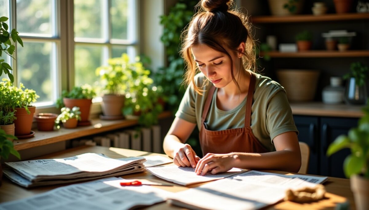 Astuce écolo : Elle transforme les journaux en désodorisants pour chaussures et emballages durables