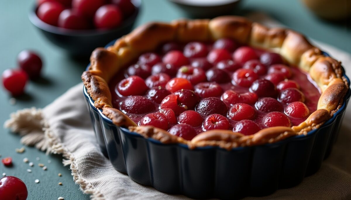 Clafoutis aux cerises revisité : un dessert traditionnel sans farine ni sucre pour allier plaisir et bien-être