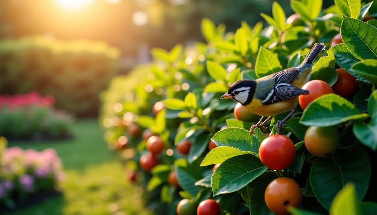 Haie comestible à croissance rapide : un refuge naturel pour les oiseaux et un précieux allié du jardin