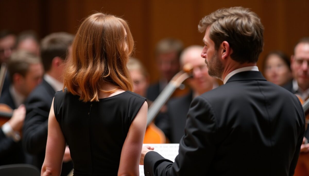 Julianne Moore récompensée à Zurich pour The Debut, avec Jesse Eisenberg dans le rôle de chef d’orchestre