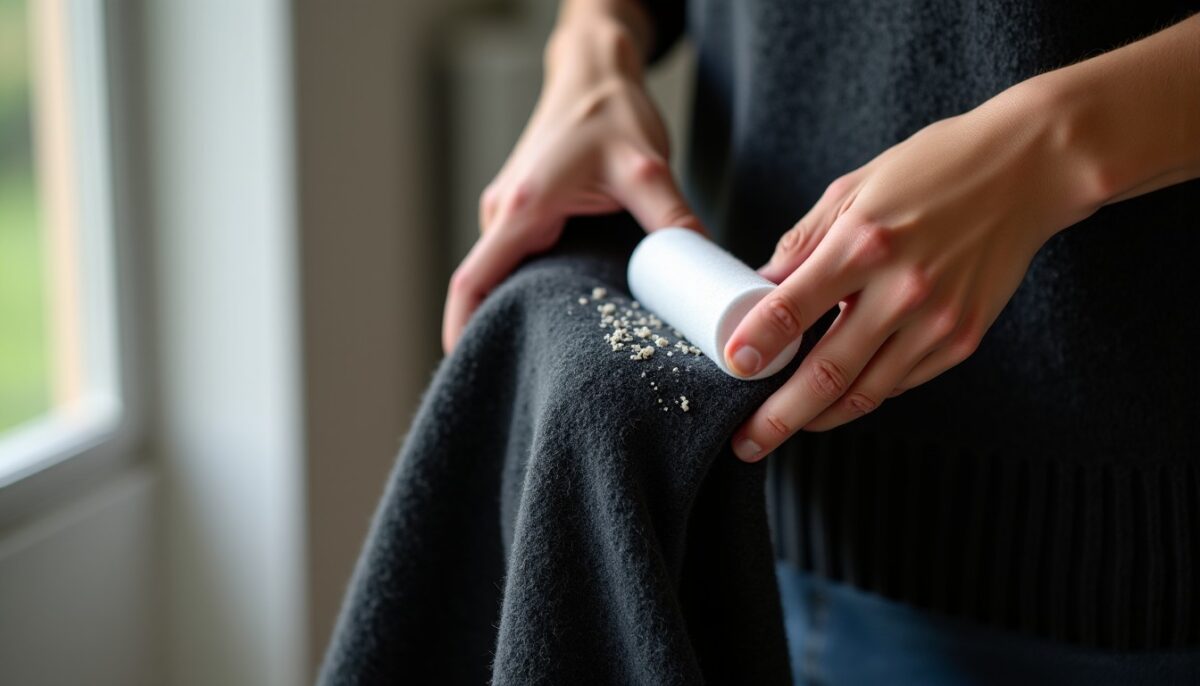 Le secret efficace pour dire adieu aux peluches sur vos vêtements sombres