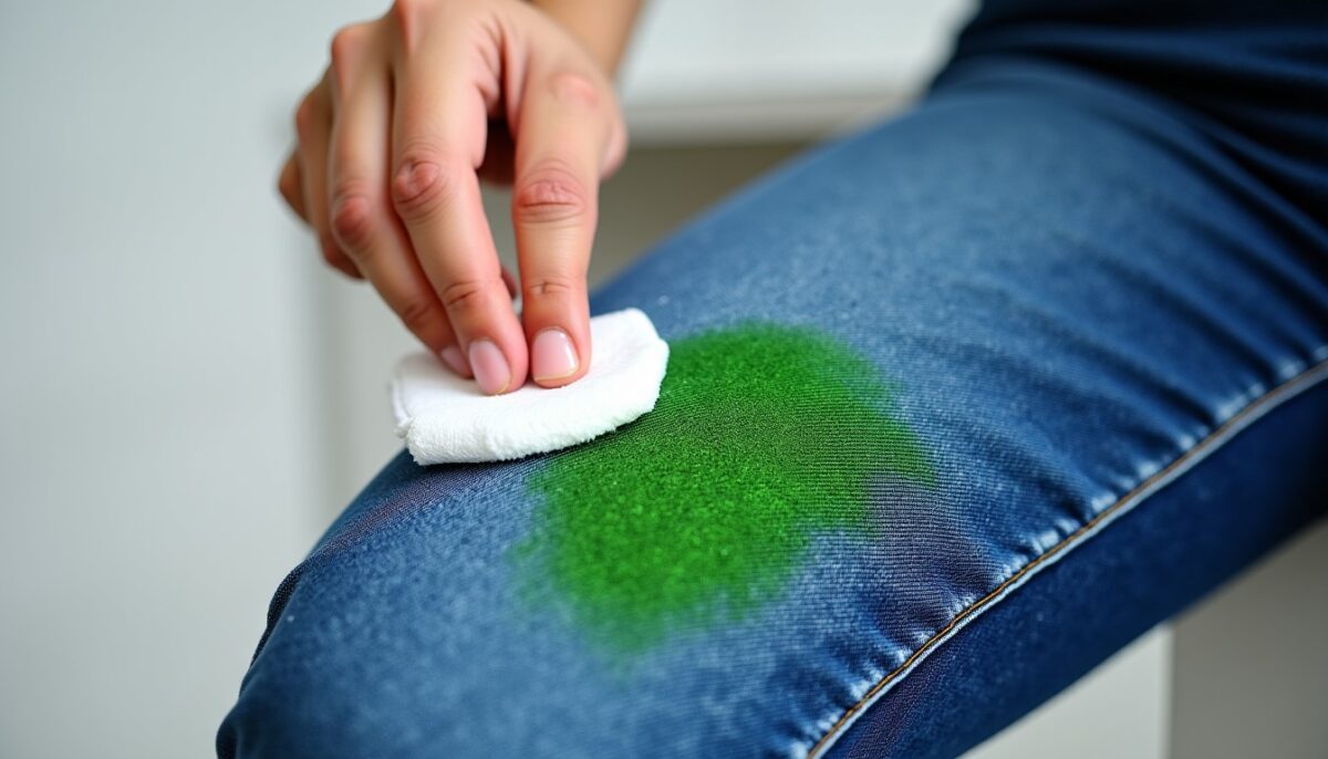 Truc infaillible pour enlever les taches d'herbe sur vos jeans et vêtements
