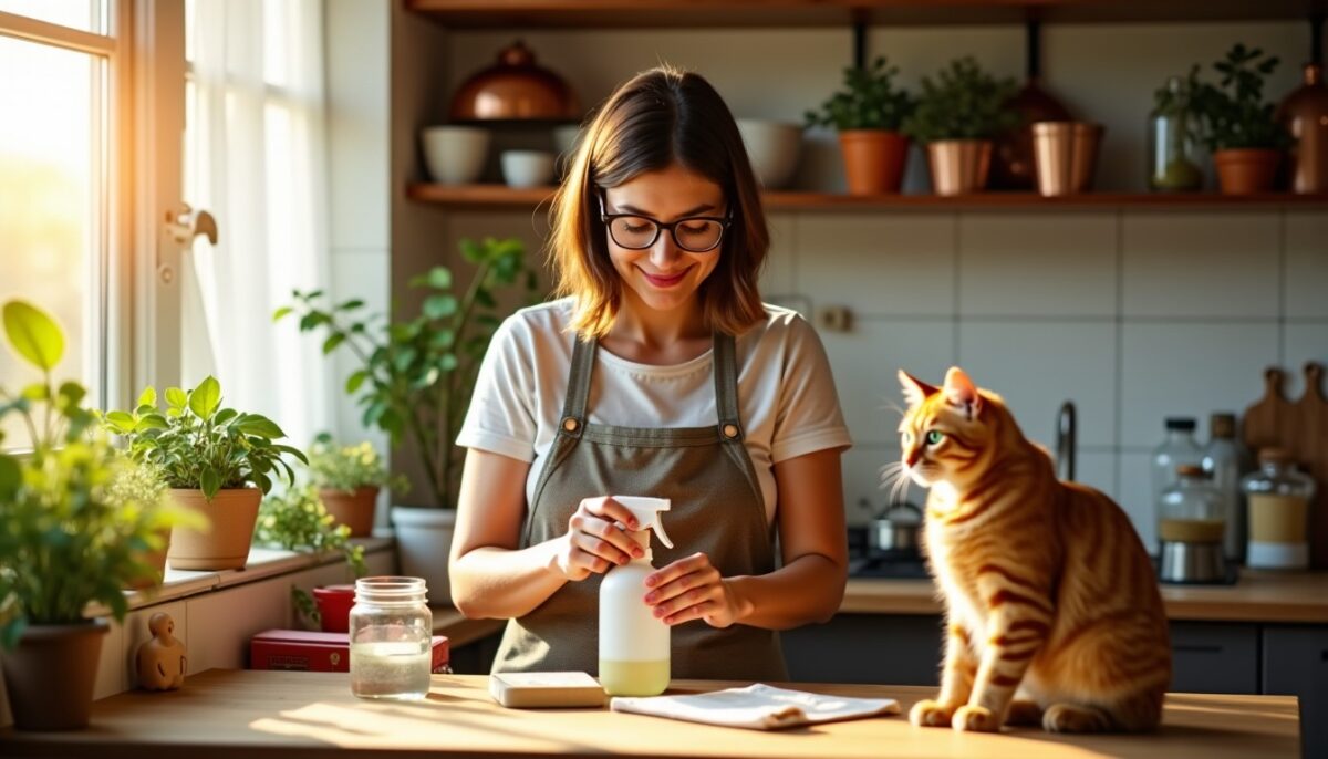 Méthodes naturelles et puissantes pour neutraliser durablement l'odeur d'urine de chat